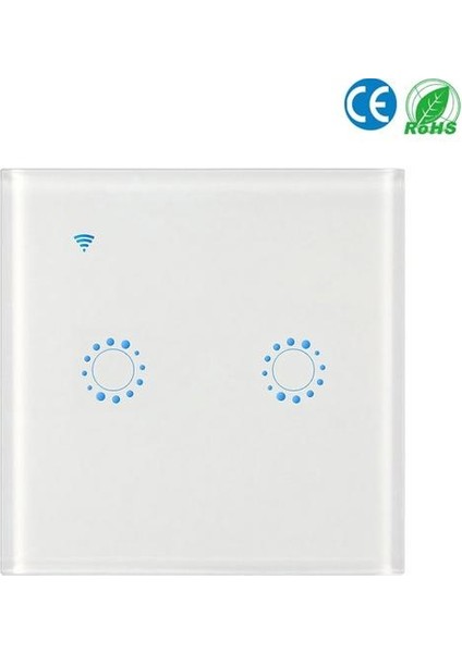 Kablosuz Anahtarları Wifi Işık Anahtarı Akıllı Duvar Çift Anahtar Beyaz (Yurt Dışından) fiyatları