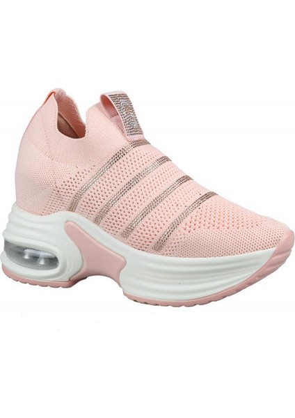 23Y300-4 Dolgu Topuk Pembe Kadın Sneakers fiyatları