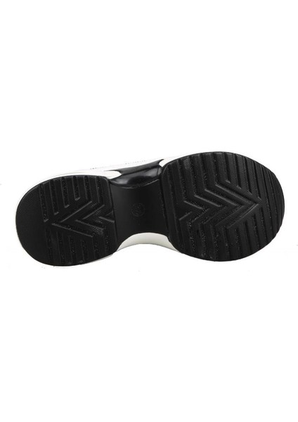 23Y300-2 Dolgu Topuk Beyaz Kadın Sneakers