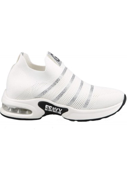 23Y312 Dolgu Topuk Beyaz Kadın Sneakers