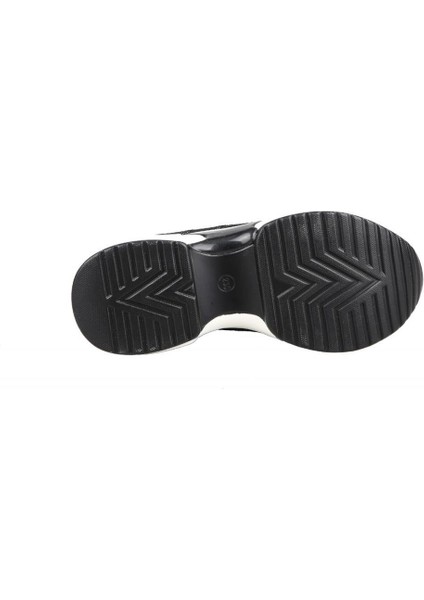 23Y300-4 Dolgu Topuk Siyah Kadın Sneakers modelleri