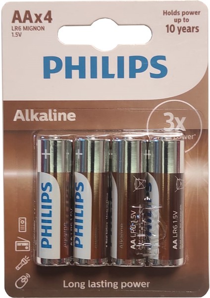 Phılıps Alkaline Aa Pil 6 Paket 24 Adet