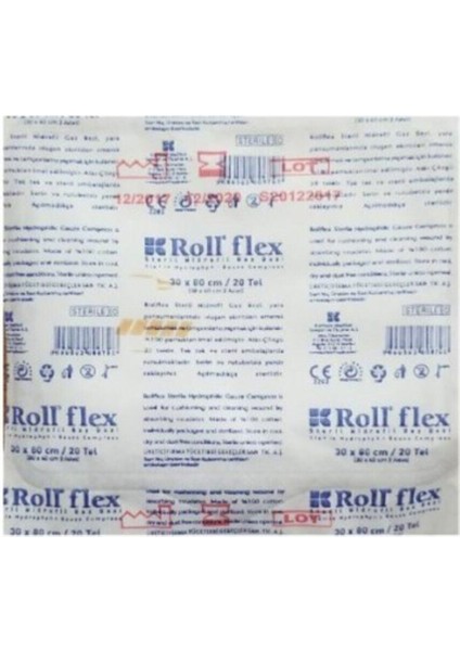 Flex Steril Hidrofil Gazlı Bez 30X80 cm 2 Li 6 Zarf