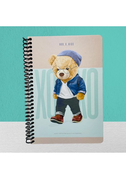 Xoxo Spiralli Sert Kpk. Defter 17X24 120 Yp. Kareli