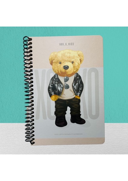 Xoxo Spiralli Sert Kpk. Defter 17X24 120 Yp. Kareli