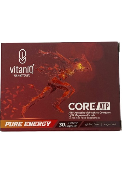 Core Atp Atp/adenozin Trifosfat, Koenzim Q10, Magnezyum İçeren Kapsül Takviye Edici Gıda