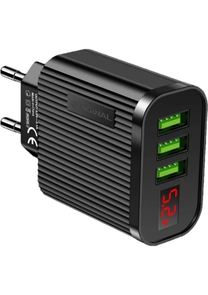 A9 Çoklu Şarj Adaptörü+ J2 Type-C 5A/100W Şarj Kablosu -2mt