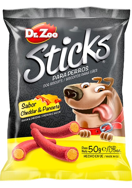 Sticks Cheddar-Pastırmalı Köpek Ödülü 50GR