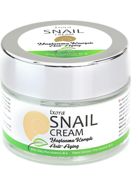 ixora Pro-Vitamin B5 ve Salyangoz Salgısı Özlü Cilt Bakım Kremi 50 gr fiyatları