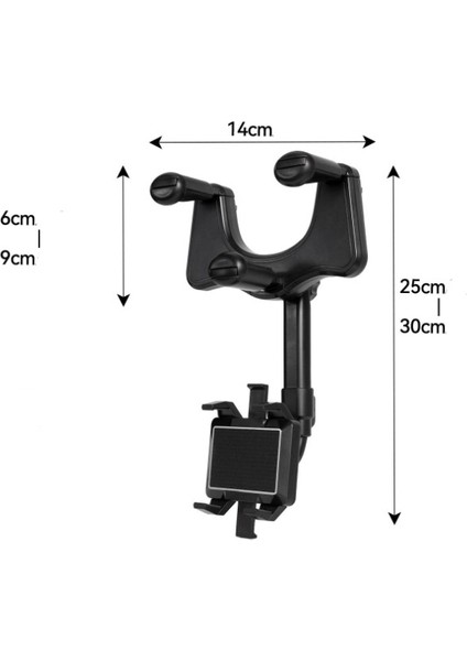 Araba Dikiz Aynası Teleskobik Telefon Tutucu