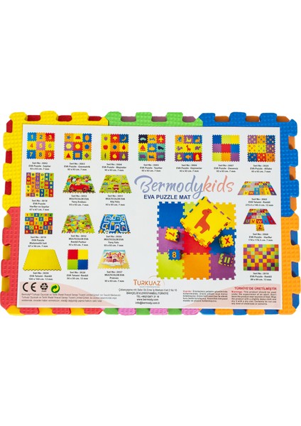 Bermody Rakam ve Matematik Seti Eva Puzzle Eğitici Oyuncak