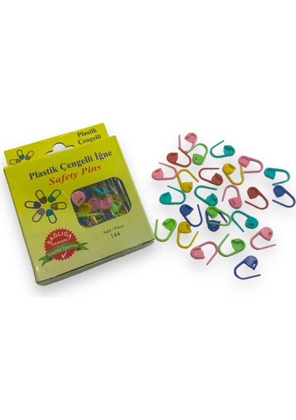 Plastik Çengelli Iğne Armut Model 144 Adet