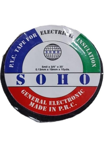Soho Elektrik Bandı-Siyah