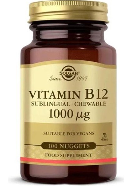 Vitamin B12 
1000 Mcg 100 Dilaltı Tableti