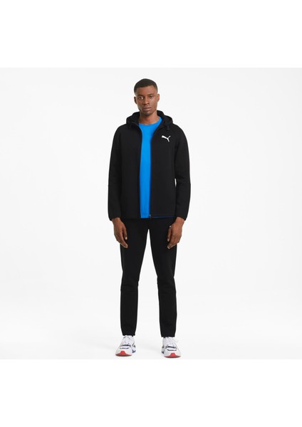 Erkek Puma Black Puma Evostrıpe Core Fz Hoodie Siyah Erkek Hoodie