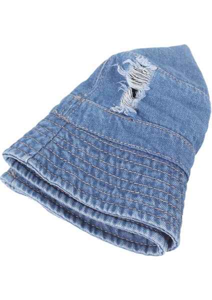 Denim Havza Kapağı Kırık Delikler Eski Balıkçı Şapkası Yapar (Yurt Dışından) modelleri