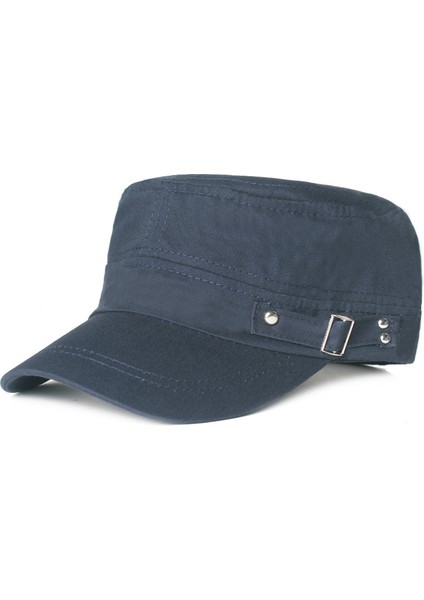 Düz Silindir Şapka Erkek Rahat Şapka Edebi Güneş Şapkası (Yurt Dışından)