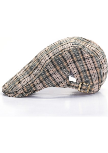 Ekose Kumaş Edebi Retro Ördek Dil Kapağı Ince Kesitli Bere (Yurt Dışından) fiyatları