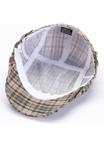 Ekose Kumaş Edebi Retro Ördek Dil Kapağı Ince Kesitli Bere (Yurt Dışından) modelleri