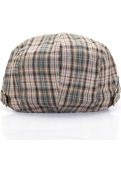 Ekose Kumaş Edebi Retro Ördek Dil Kapağı Ince Kesitli Bere (Yurt Dışından) fırsatları