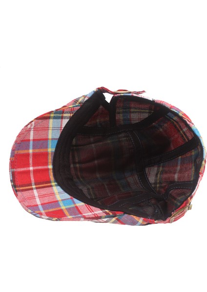 Ekose Kumaş Ördek Dil Kapağı Bere Retro Güneş Şapkası (Yurt Dışından) fiyatları