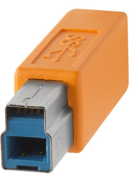 Tetherpro Usb-C To 3.0 Male B Bağlantı Kablosu 15' (4.6m) Dslr Kamera, Turuncu