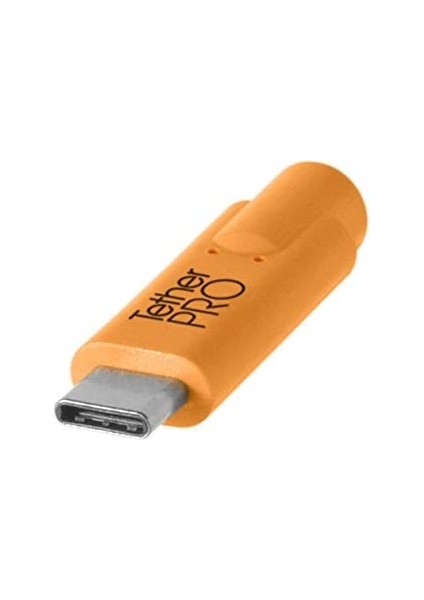 Tetherpro Usb-C To 3.0 Male B Bağlantı Kablosu 15' (4.6m) Dslr Kamera, Turuncu