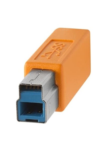 Tetherpro Usb-C To 3.0 Male B Bağlantı Kablosu 15' (4.6m) Dslr Kamera, Turuncu