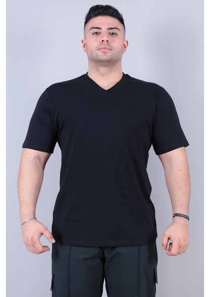 Siyah V Yaka T-Shirt