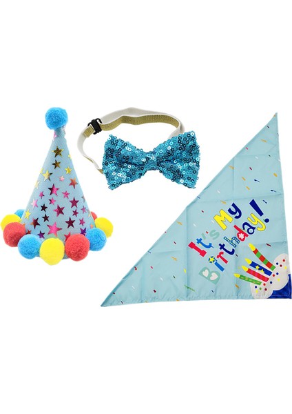 Doğum Günü Bandana Hats Bowtie Resim Köpekler Doğum Günü Takım Elbise (Yurt Dışından) fiyatları