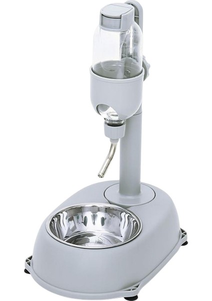 Pet Besleyici 500ML Waterer Su Şişesi Yiyecek Kaseleri Köpek Kasesi Gri (Yurt Dışından) fırsatları