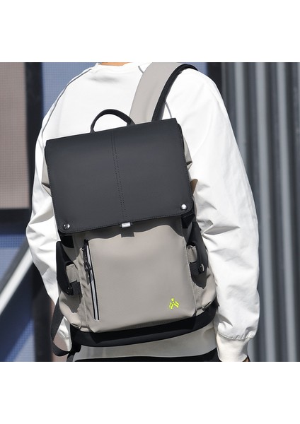 Büyük Kapasiteli Bilgisayar Sırt Çantası Seyahat Sırt Çantası Üniversite Öğrencileri Okul Çantası Kontrast Renkli (Yurt Dışından)