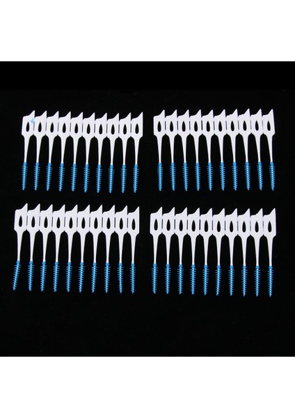 40X Yumuşak Silikon Interdental Açılı Diş Fırçası Diş Fırçası Kürdan (Yurt Dışından)