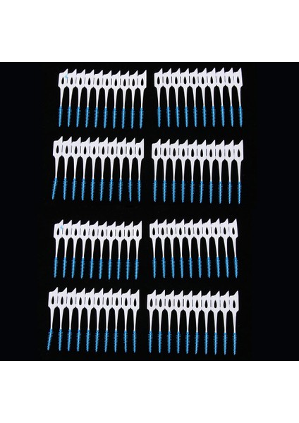 80PCS Silikon Kolay Fırça Interdental Temizleyiciler Diş Araçları Arasındaki Fırçalar (Yurt Dışından)