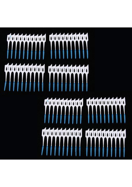 80PCS Silikon Kolay Fırça Interdental Temizleyiciler Diş Araçları Arasındaki Fırçalar (Yurt Dışından)