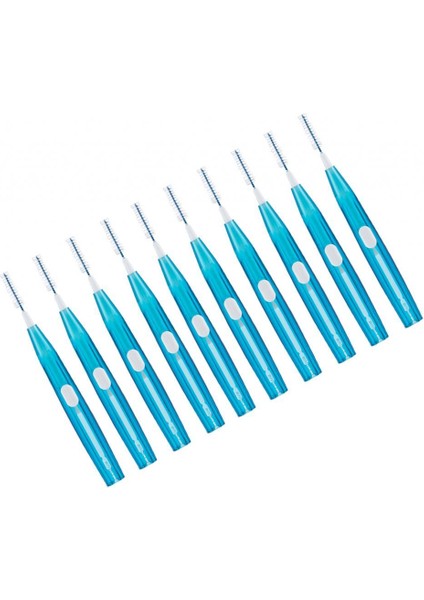 10 Adet Itme-Pull Interdental Fırçalar Diş Gıda Kalıntısı Temizleyici Kürdan Fırça 10 Adet Mavi (Yurt Dışından)
