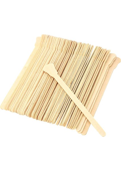 100PCS Ahşap Saç Sökücü Ağda Spatula Dil Depresör Stick Aplikatörler (Yurt Dışından)