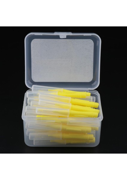Lot 80X Yumuşak Interdental Fırçalar Kürdan Diş Fırçası Temizleyici Sarı+Mor (Yurt Dışından)