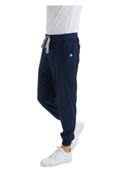 Jogger- Erkek Likralı Lacivert Üniforma Pantolon