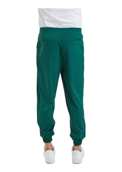Jogger- Erkek Likralı Yeşil Üniforma Pantolon
