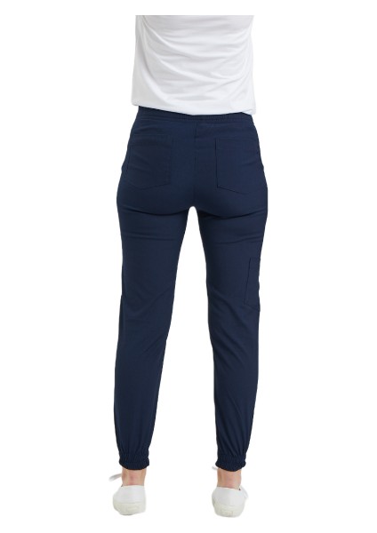 Jogger- Kadın Likralı Lacivert Üniforma Pantolon modelleri