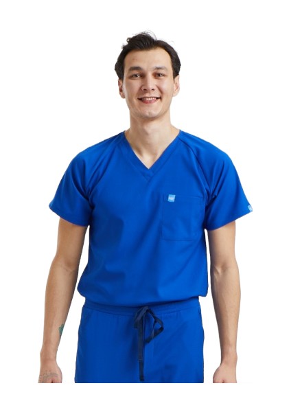 Jogger- Erkek Likralı Royal Mavi Üniforma Üst