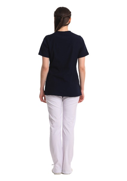 Irıs- Kadın Likralı Lacivert Medikal Üniforma modelleri