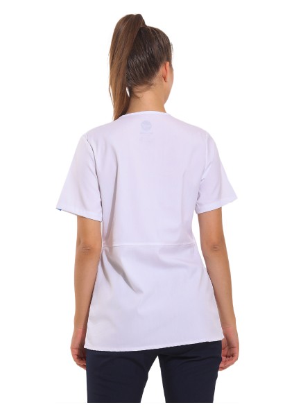 Irıs- Kadın Likralı Beyaz Medikal Üniforma Takım modelleri