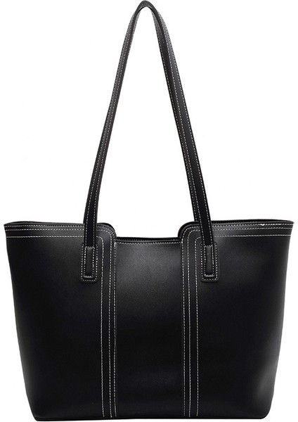 Tote Çanta Büyük Kapasiteli Niş Çanta Yeni Kadın Tüm Maç Basit Tek Omuz Koltuk Altı Çantası Moda Banliyö Çantası (Yurt Dışından)