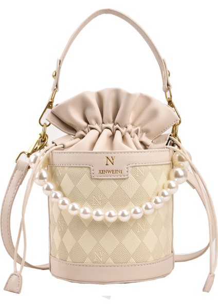 Yeni Popüler Inci Çanta Küçük Çanta Kadın Moda Tüm Maç Askılı Çanta Moda Kova Çanta (Yurt Dışından)