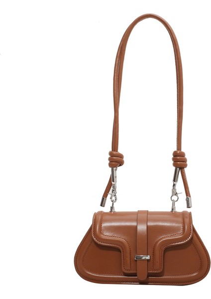 Yeni Retro Küçük Çanta Moda Tüm Maç Omuz Askılı Çanta Kadın Net Kırmızı Doku Ins Eyer Çantası (Yurt Dışından)