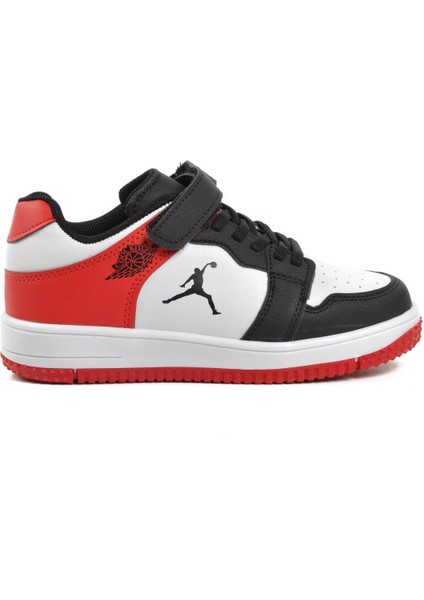 Haykat Siyah-Kırmızı Çocuk Günlük Sneaker Spor Ayakkabı