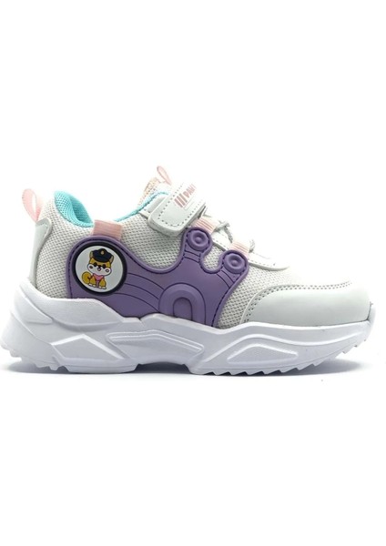 Merry Beyaz-Mor Ortapedik Sneaker Kız Çocuk Spor Ayakkabı fiyatları