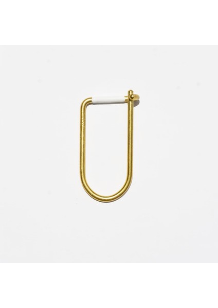 Wilson Keyring Enameled Brass- Pirinç Anahtarlık Altın-Beyaz indirimleri